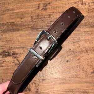 Kids  Brown Leather Belt